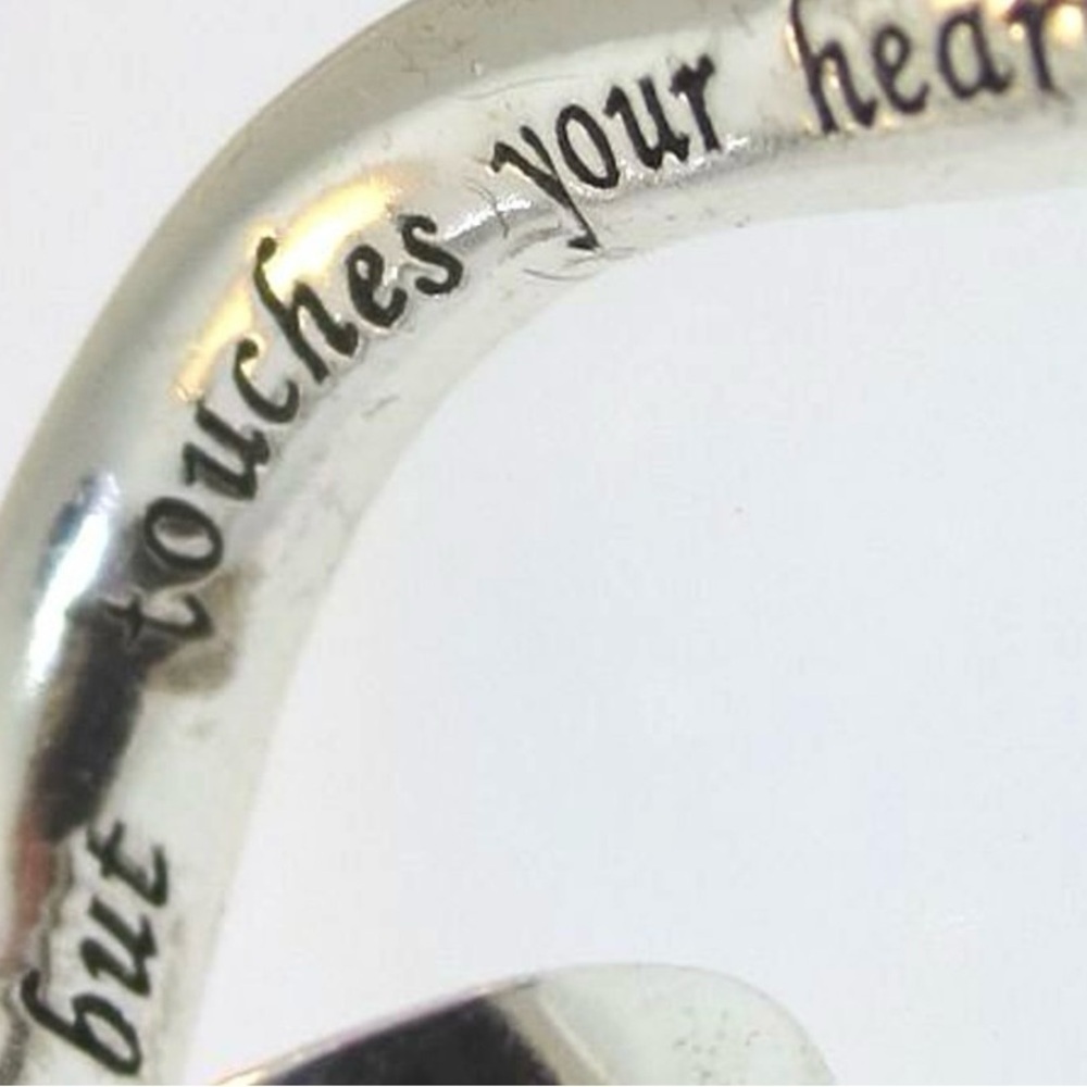 Sterling Silver LA Twisted Heart Slide Pendant Expression A True Friend - Picture 6 of 7